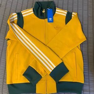 ** New W/ Tags ** Yara Shahidi Adidas Track Suit Gold (Medium) top & bttm